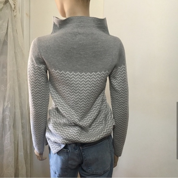 ASPEN sweater white & Gray turtleneck size:XS - Picture 6 of 12